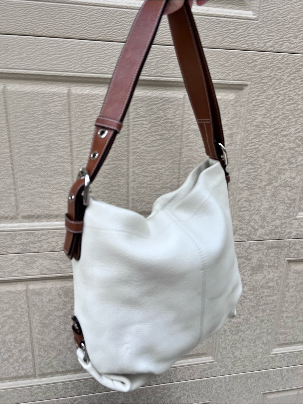 Vintage COACH SoHo White Pebbled Shoulder Bag - Picture 13 of 16